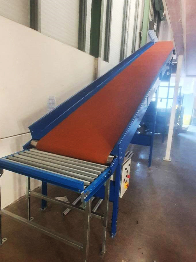Mezzanine belt Conveyor Line - Best for Laboratory Testing Units.